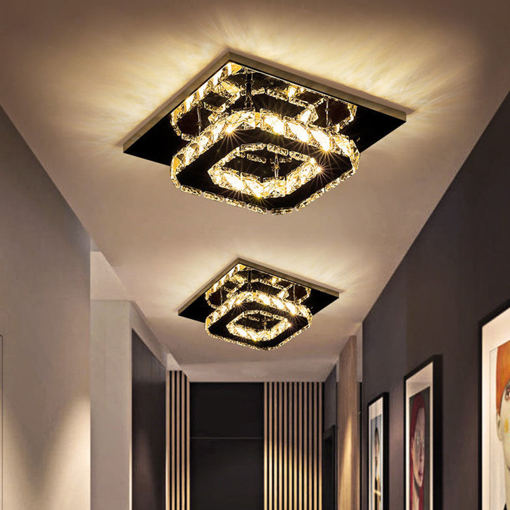 Ceiling Light | Elegant Crystal LED Flush Mount Fixture 11