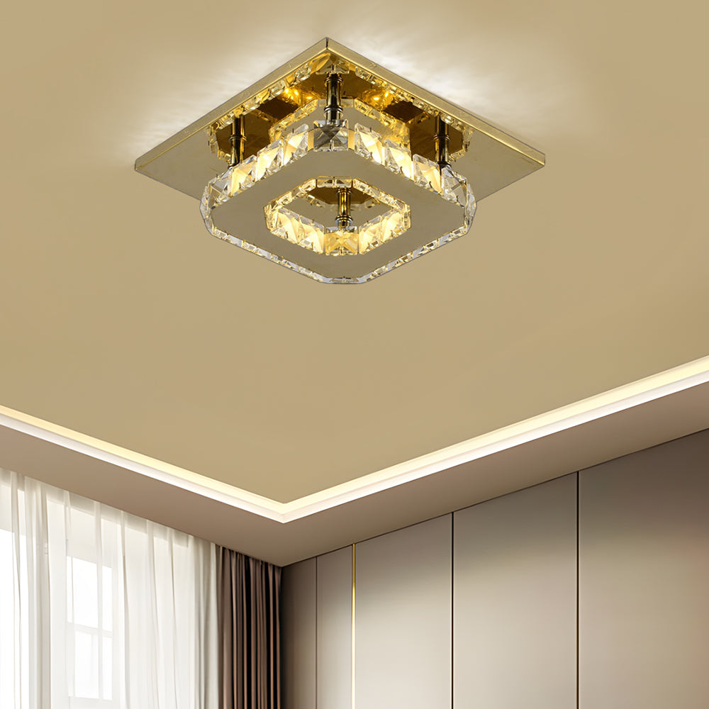 Ceiling Light | Elegant Crystal LED Flush Mount Fixture 9