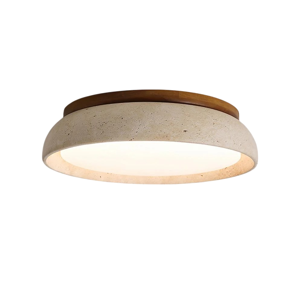 Ceiling Light | Elegant Travertine Design with Integrated LED 6