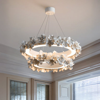 Ceramic Flower Chandelier | Modern Design with Adjustable Height for Dining Room 1