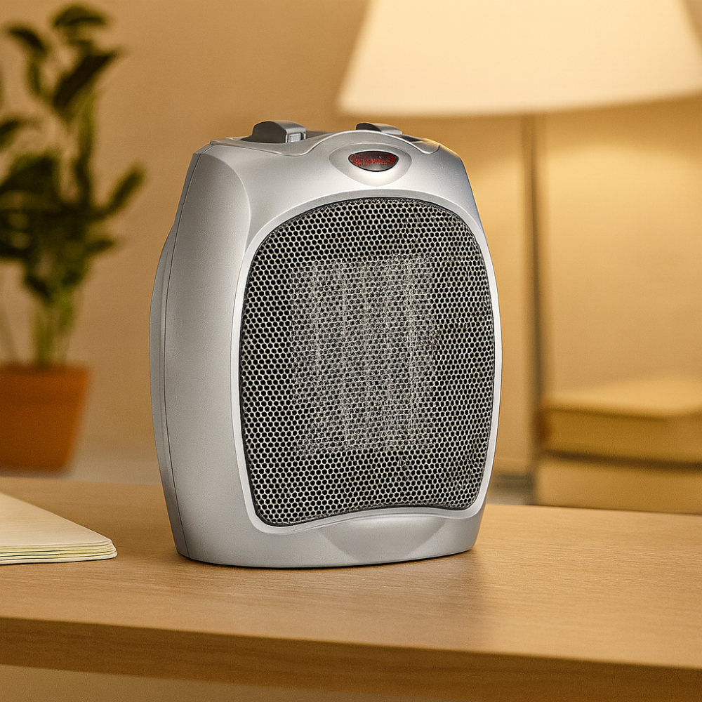 Ceramic Space Heater | Portable Electric Heater with Adjustable Thermostat and Safety Features 4