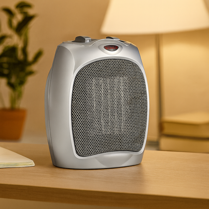 Ceramic Space Heater | Portable Electric Heater with Adjustable Thermostat and Safety Features 4