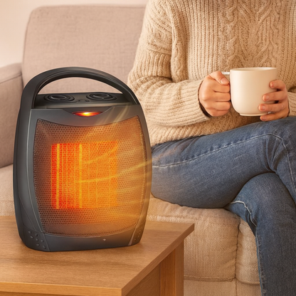 Ceramic Space Heater | Remote-Controlled Electric Heater for Fast Heating 0
