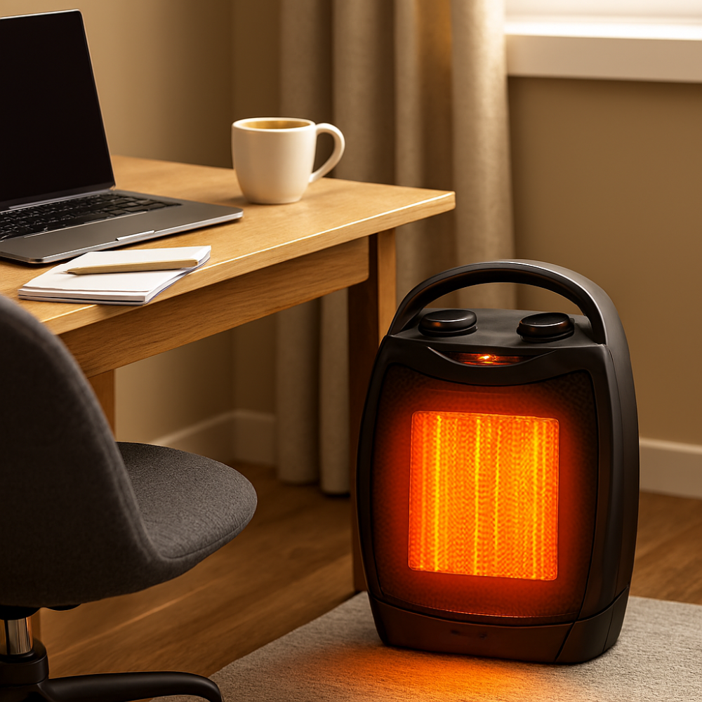 Ceramic Space Heater | Remote-Controlled Electric Heater for Fast Heating 1