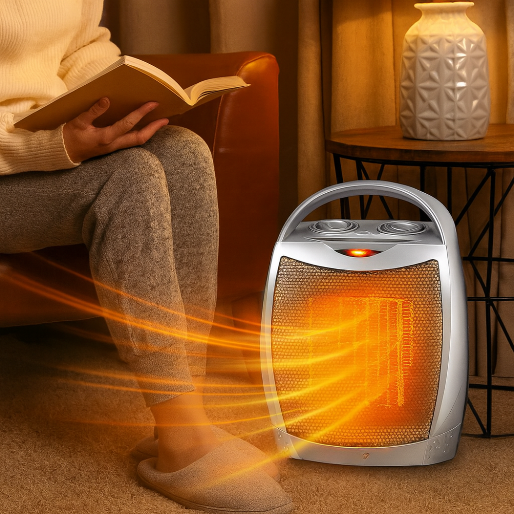 Ceramic Space Heater | Remote-Controlled Electric Heater for Fast Heating 6