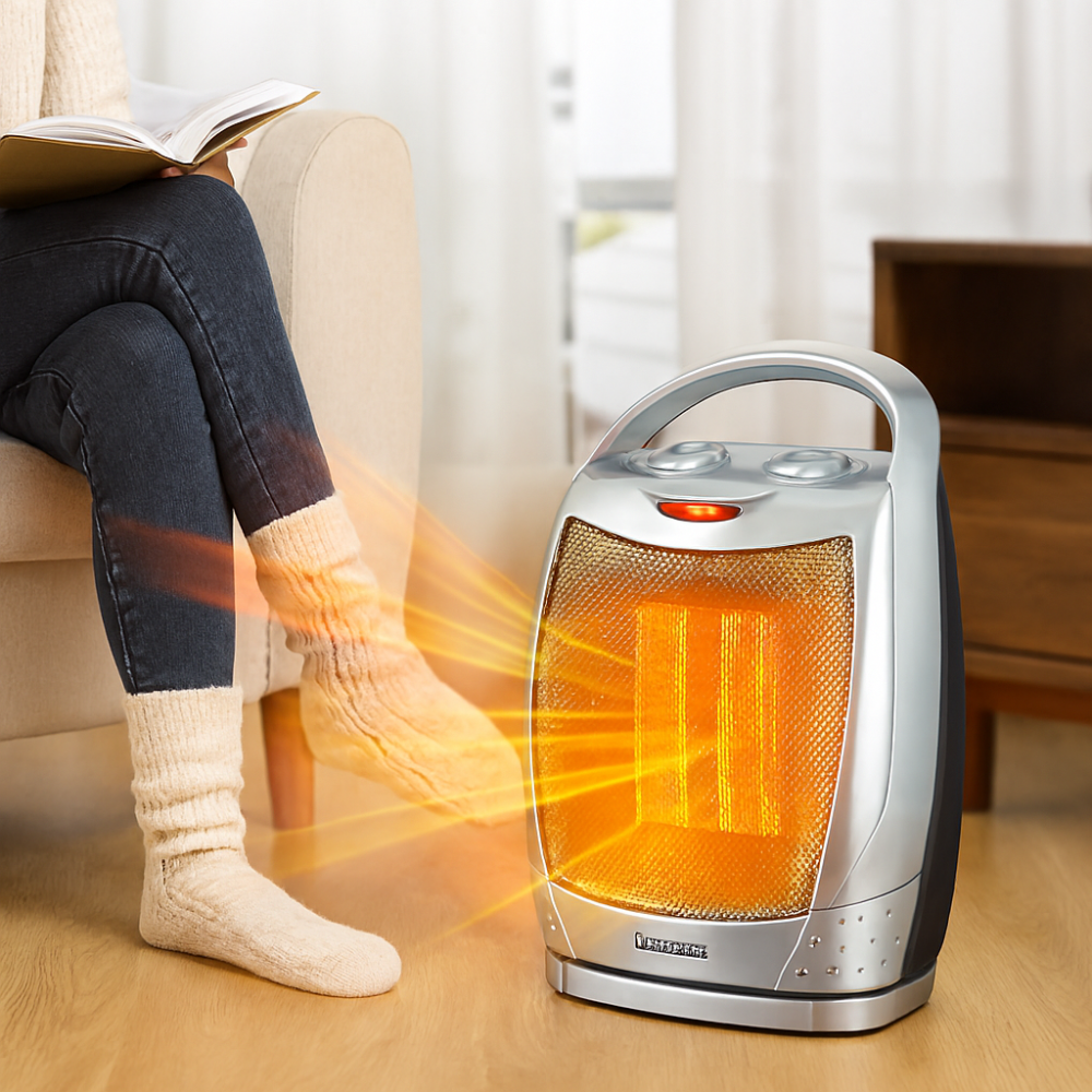 Ceramic Space Heater | Remote-Controlled Electric Heater for Fast Heating 8