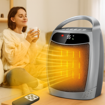 Ceramic Space Heater | Remote-Controlled Electric Heater for Fast Heating 9