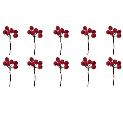 Christmas Berries Bundle | Realistic Imitation Decorative Accents 0