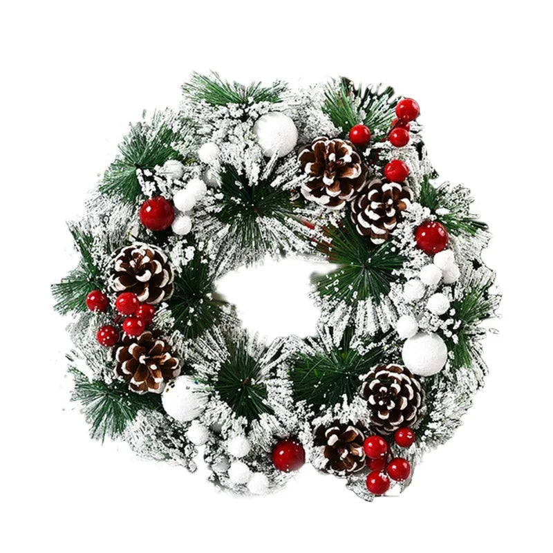 Christmas Pendant Wreath | Festive Artificial Decoration for Home 0
