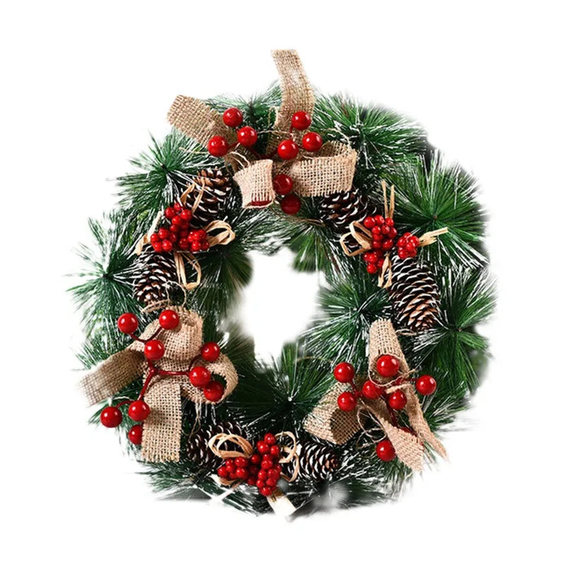Christmas Pendant Wreath | Festive Artificial Decoration for Home 3