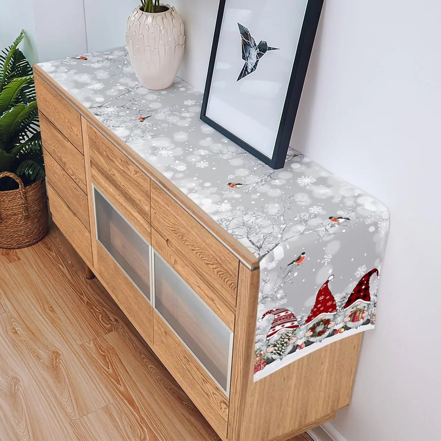 Christmas Table Runner | Elegant Snowflake Design for Festive Decor 4