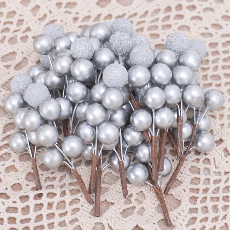 Christmas Tree Decoration Bouquet Set | 10 Golden Berry Accents 2