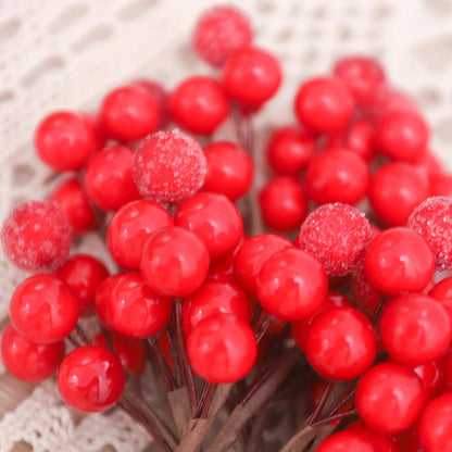 Christmas Tree Decoration Bouquet Set | 10 Golden Berry Accents 3