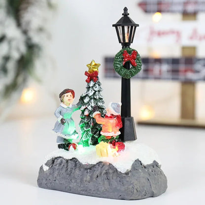Christmas Village Decoration | LED Illuminated Festive Landscape 4