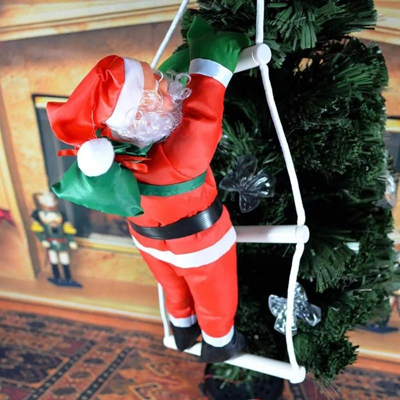 Climbing Christmas Ornament | Santa Claus Ladder Design 1