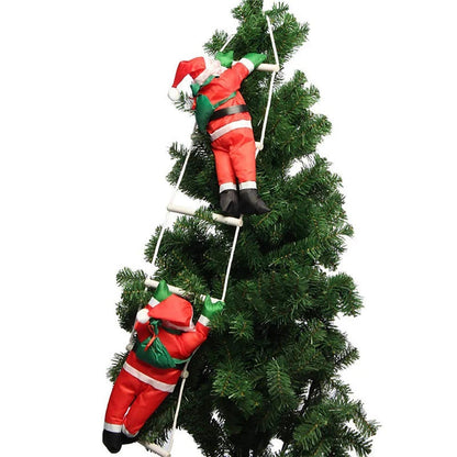 Climbing Christmas Ornament | Santa Claus Ladder Design 2
