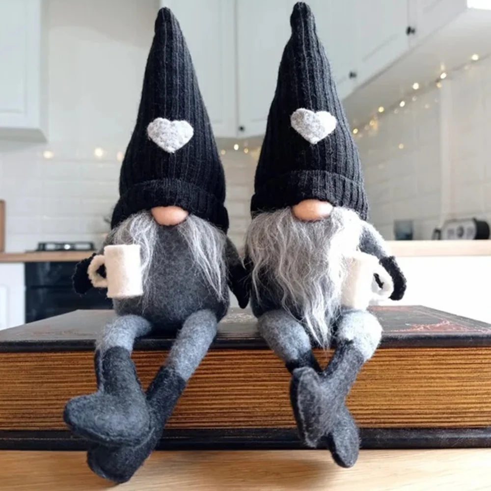 Coffee Gnomes Decoration | Adorable Knitted Figures for Cozy Spaces 1