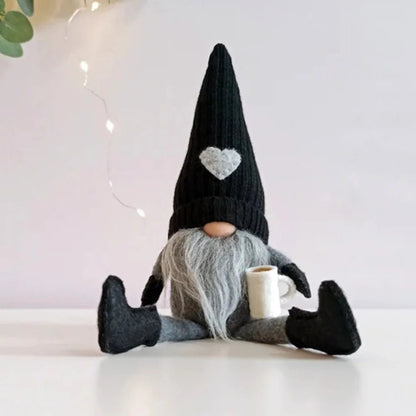 Coffee Gnomes Decoration | Adorable Knitted Figures for Cozy Spaces 3