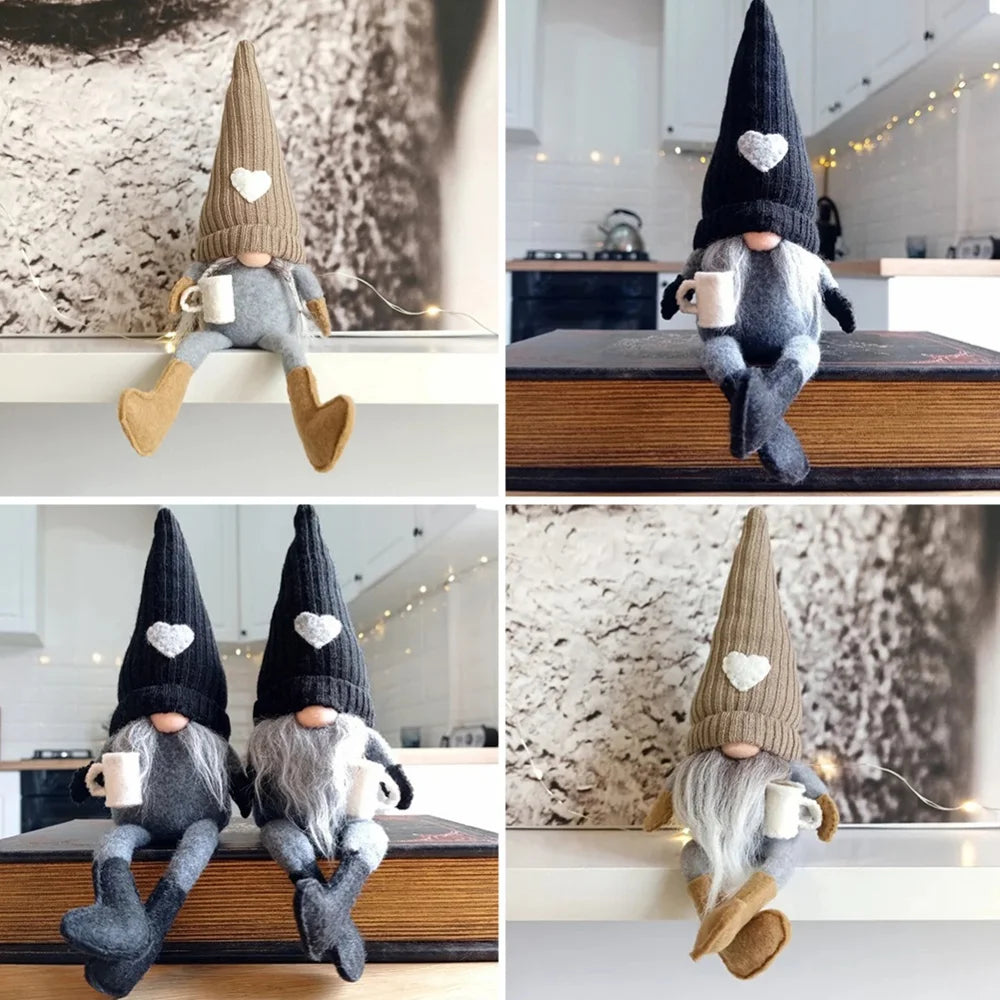 Coffee Gnomes Decoration | Adorable Knitted Figures for Cozy Spaces 6