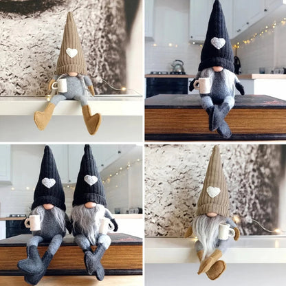 Coffee Gnomes Decoration | Adorable Knitted Figures for Cozy Spaces 6