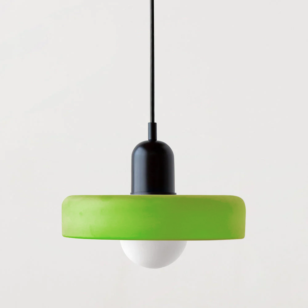 Colored Glass Pendant Lamp | Adjustable Height for Kitchen Island Lighting 11