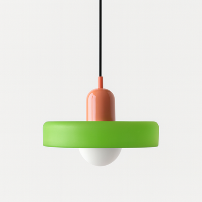Colored Glass Pendant Lamp | Adjustable Height for Kitchen Island Lighting 21