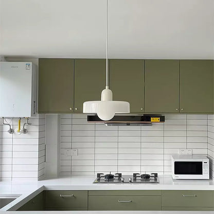 Colored Glass Pendant Lamp | Adjustable Height for Kitchen Island Lighting 3