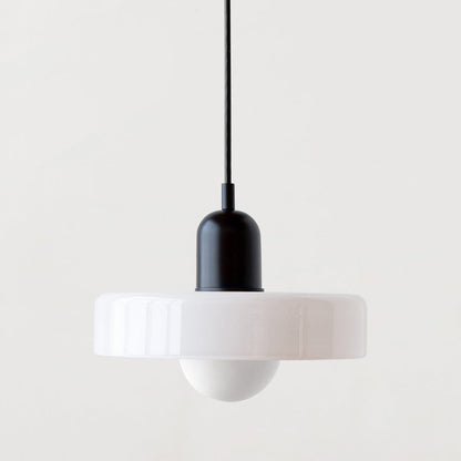 Colored Glass Pendant Lamp | Adjustable Height for Kitchen Island Lighting 31