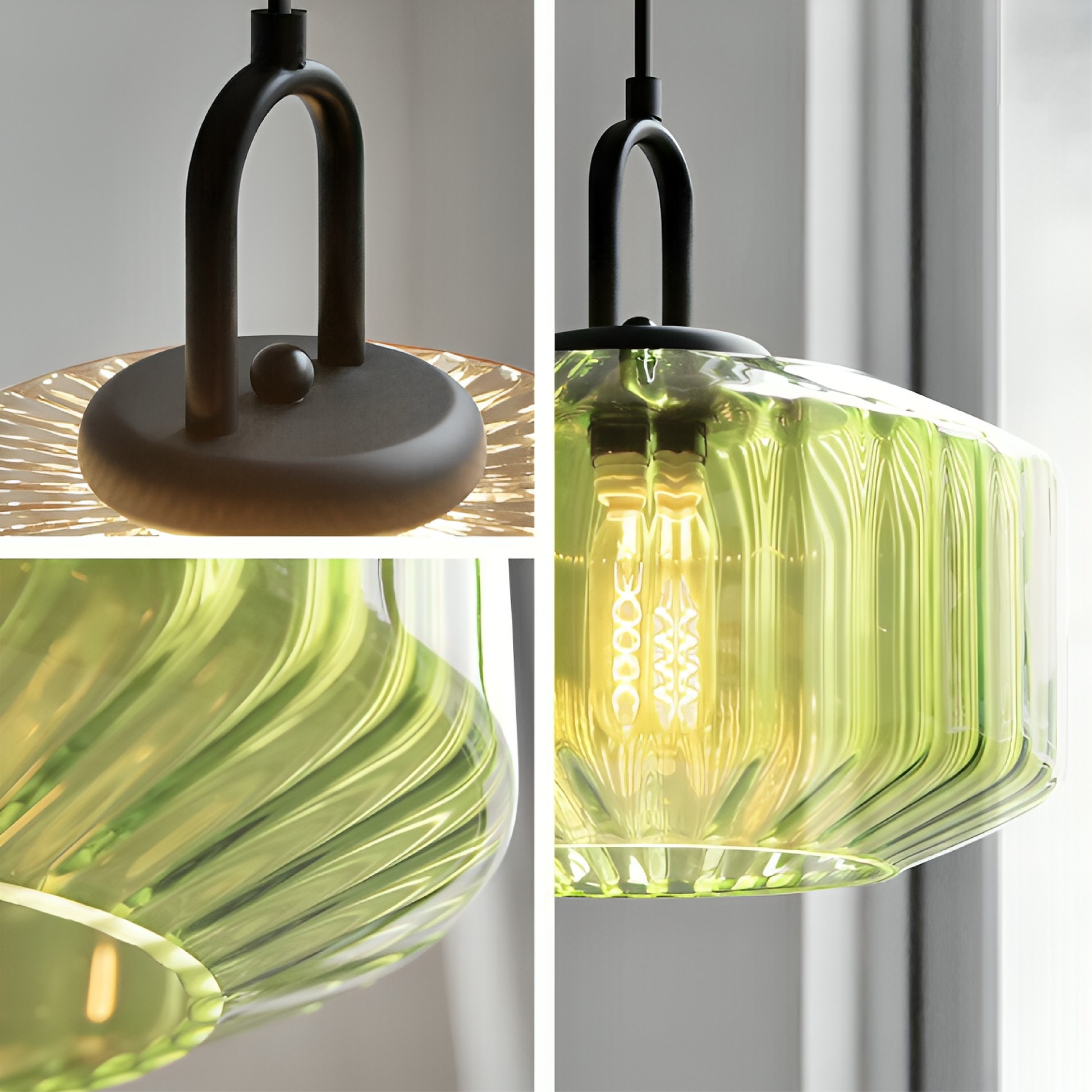 Colored Glass Pendant Lamp | Bauhaus-Inspired Pendant Lighting for Modern Kitchens 5