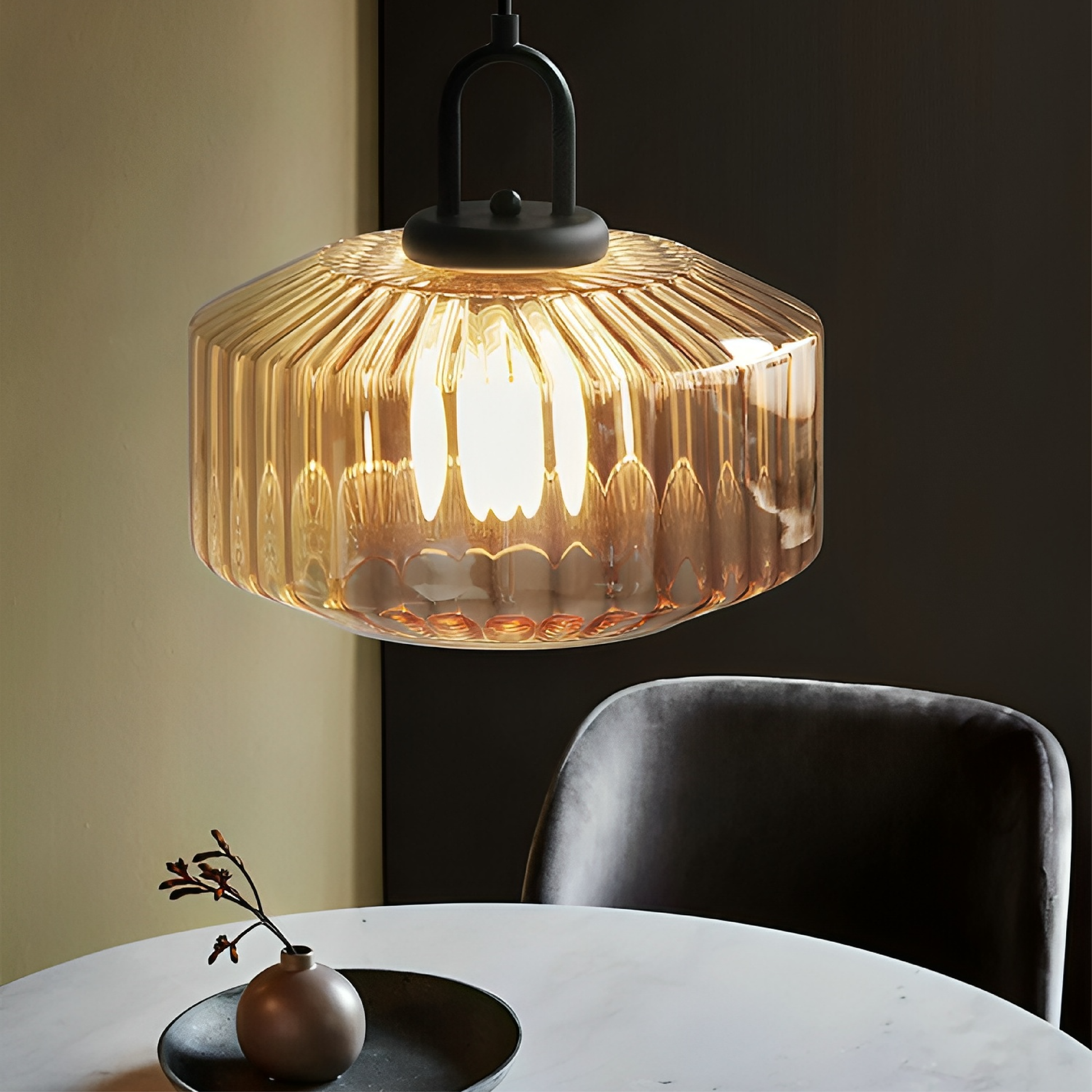 Colored Glass Pendant Lamp | Bauhaus-Inspired Pendant Lighting for Modern Kitchens 6