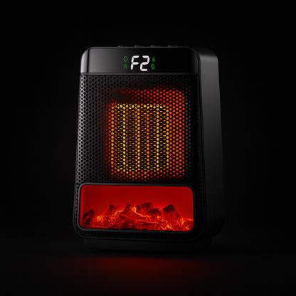 Compact Electric Space Heater | Portable Energy-Efficient Design with Adjustable Thermostat 2
