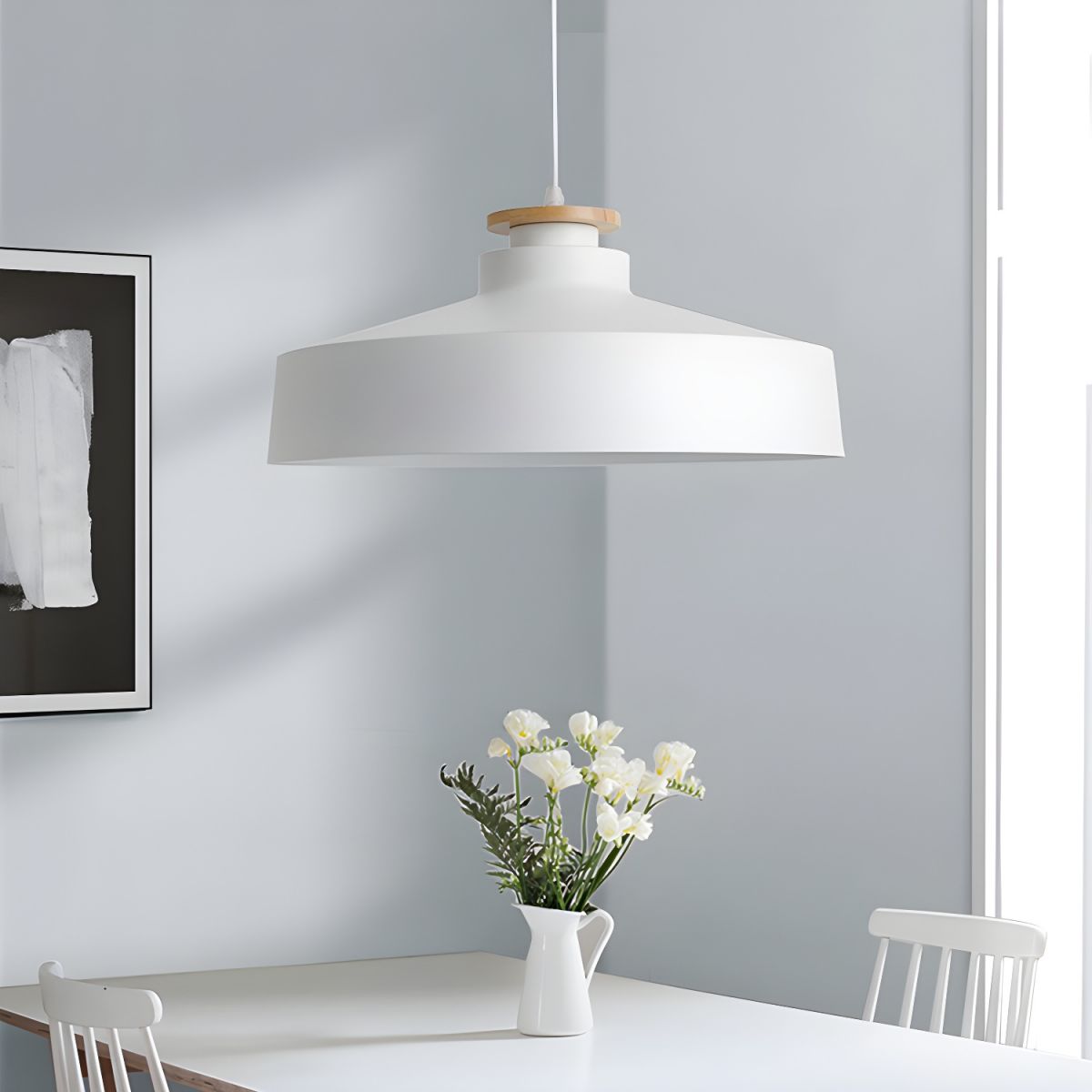 Contemporary Kitchen Pendant Lamp | Wood and Aluminum Design 10