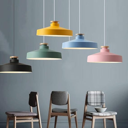 Contemporary Kitchen Pendant Lamp | Wood and Aluminum Design 6