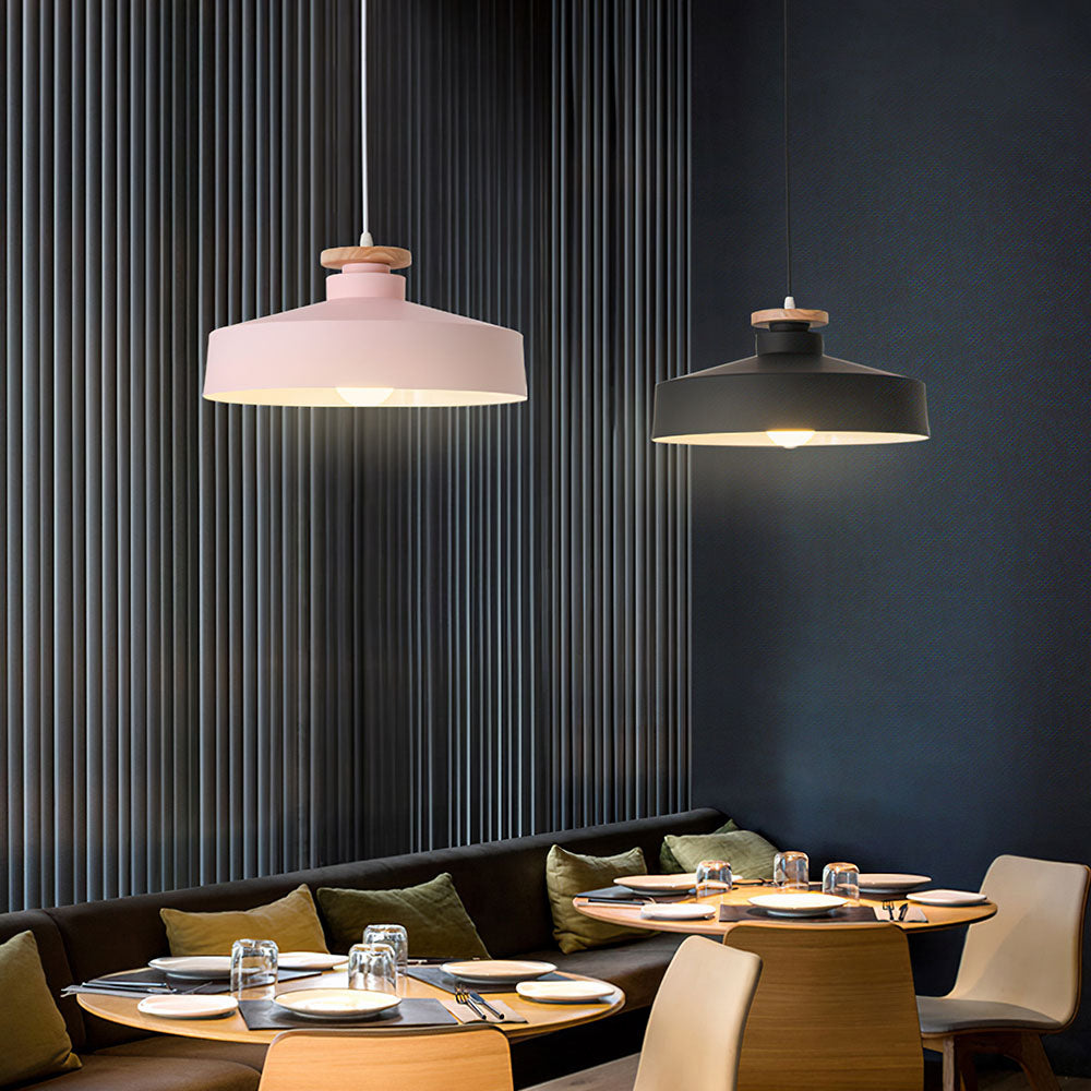 Contemporary Kitchen Pendant Lamp | Wood and Aluminum Design 7
