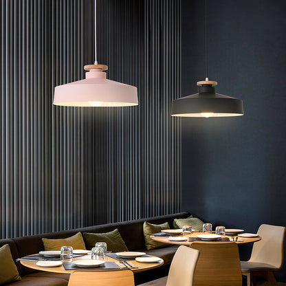 Contemporary Kitchen Pendant Lamp | Wood and Aluminum Design 7
