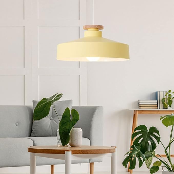 Contemporary Kitchen Pendant Lamp | Wood and Aluminum Design 8