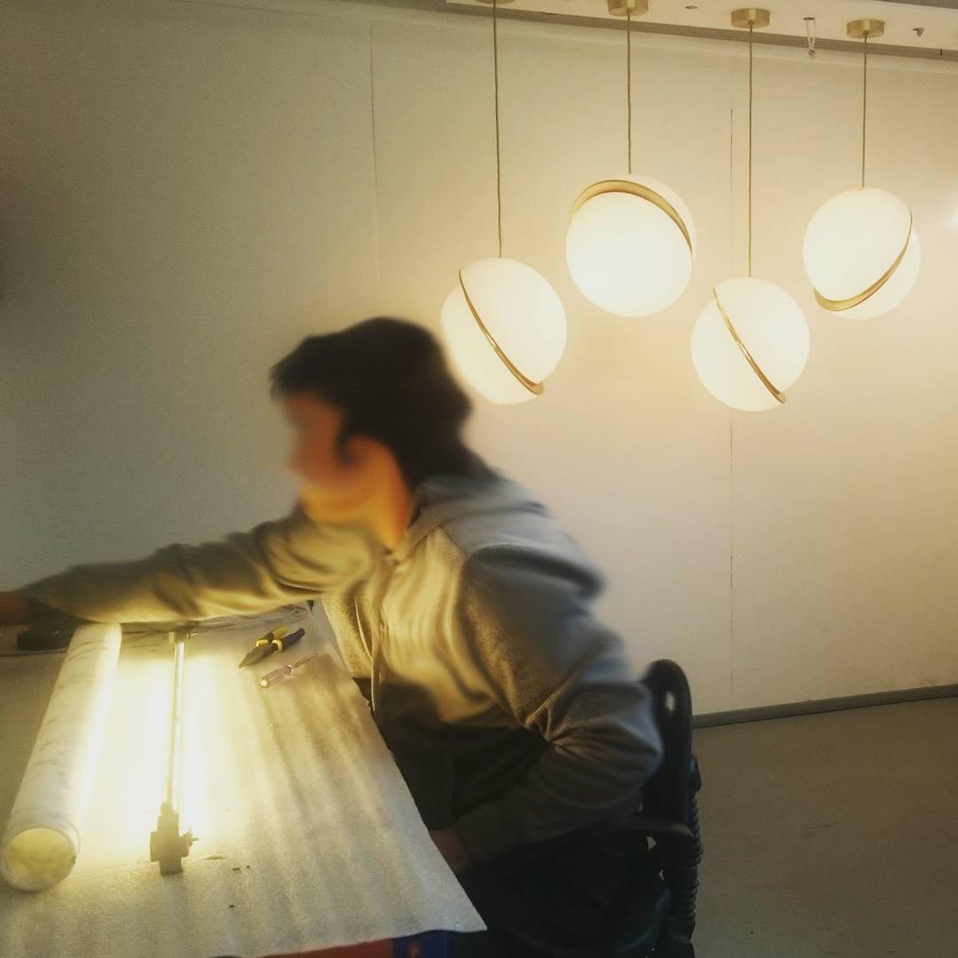 Crescent Moon Pendant Light | Unique Acrylic Design for Cozy Ambiance 6