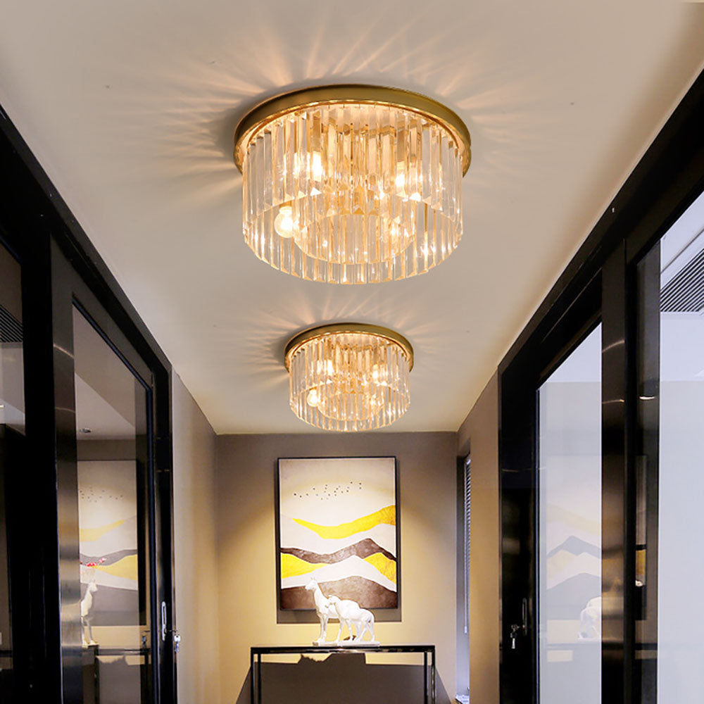 Crystal Flush Ceiling Light | Elegant Design for Living Spaces 1