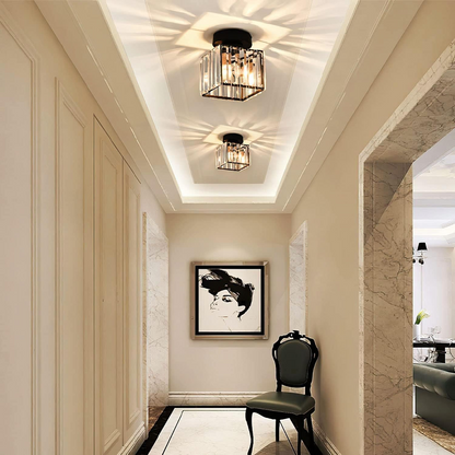 Crystal Glass Ceiling Light | Elegant Design for Compact Spaces 1