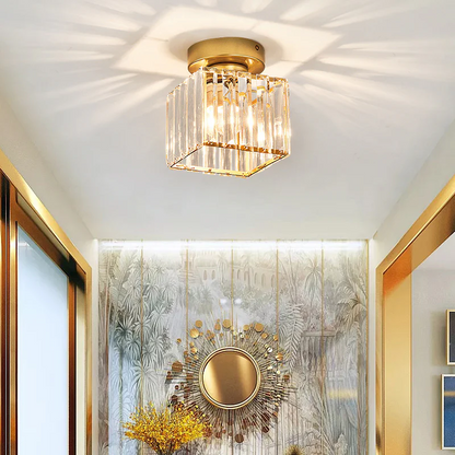 Crystal Glass Ceiling Light | Elegant Design for Compact Spaces 14
