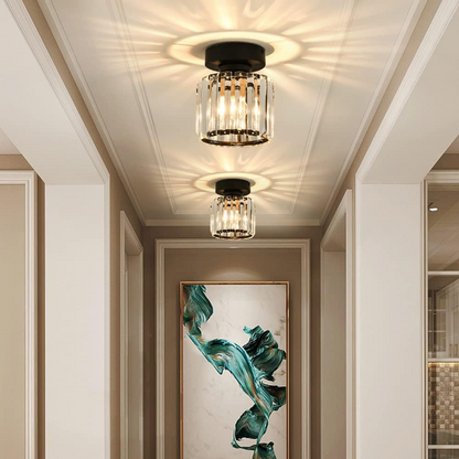 Crystal Glass Ceiling Light | Elegant Design for Compact Spaces 8