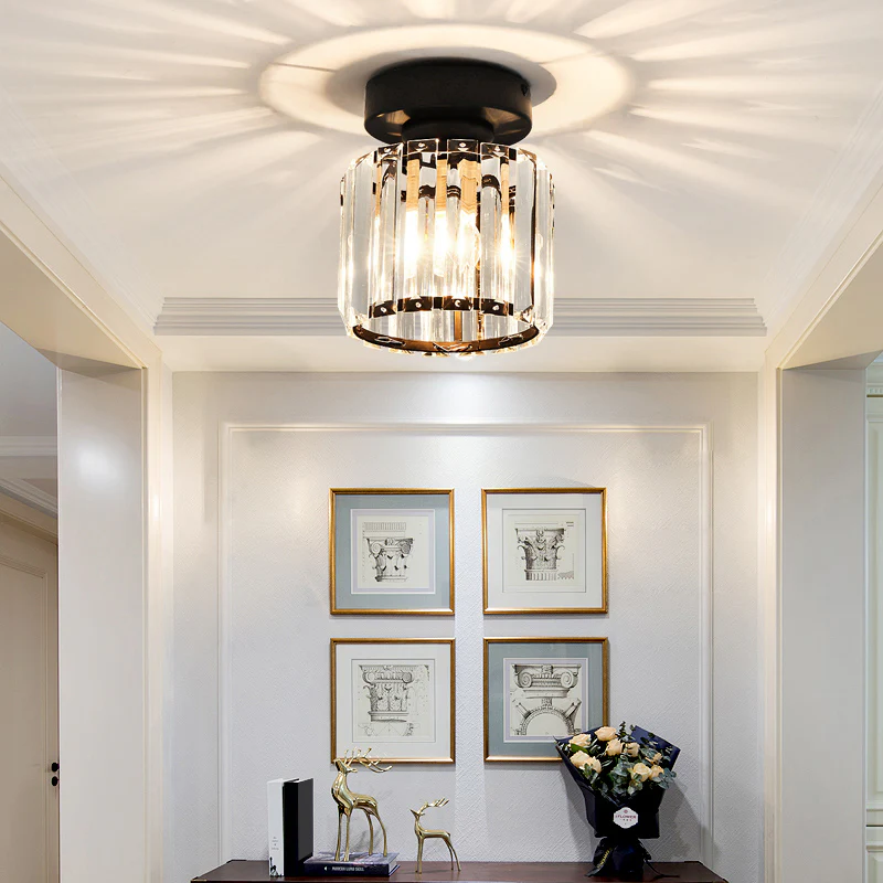 Crystal Glass Ceiling Light | Elegant Design for Compact Spaces 9