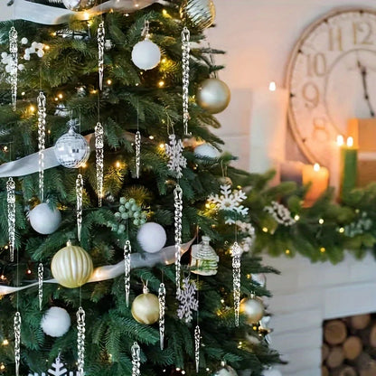 Crystal Icicle Ornaments | Sparkling Winter Decor for Parties 3