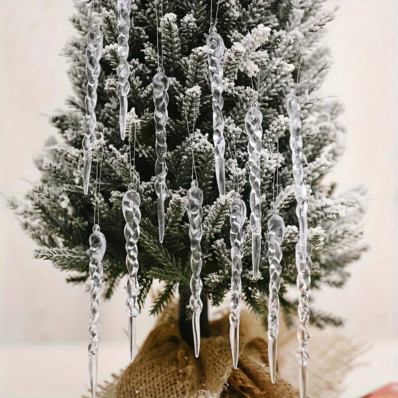 Crystal Icicle Ornaments | Sparkling Winter Decor for Parties 4
