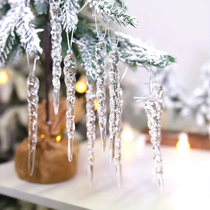 Crystal Icicle Ornaments | Sparkling Winter Decor for Parties 5