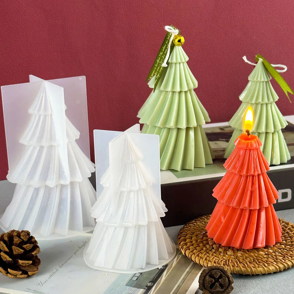 DIY Christmas Tree Candle Mold | Versatile Silicone Design for Creative Projects 3