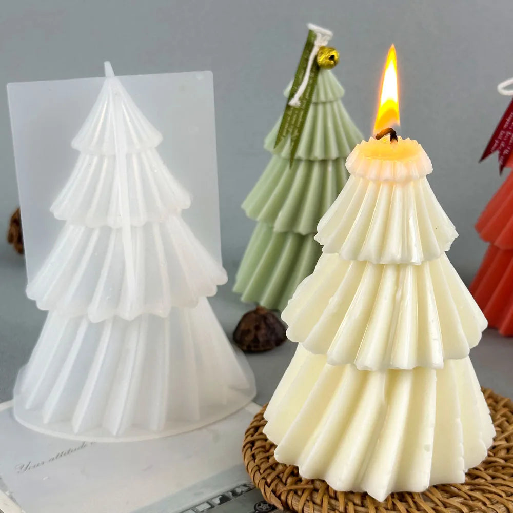 DIY Christmas Tree Candle Mold | Versatile Silicone Design for Creative Projects 5