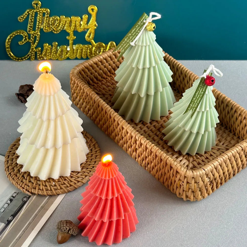 DIY Christmas Tree Candle Mold | Versatile Silicone Design for Creative Projects 6