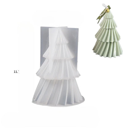 DIY Christmas Tree Candle Mold | Versatile Silicone Design for Creative Projects 7