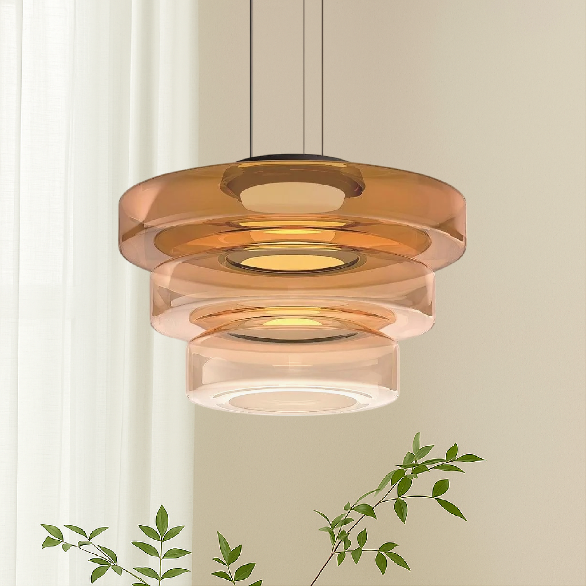 Danish Glass Pendant Lamp | Minimalist Bauhaus Design for Modern Spaces 10